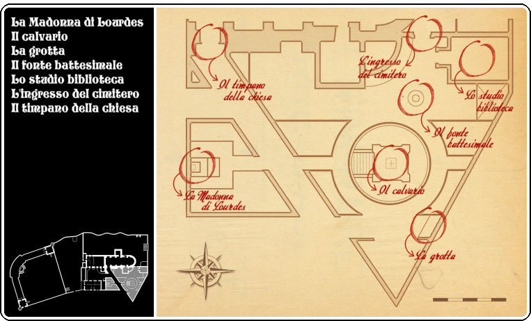 Mappa: Il giardino del Calvario